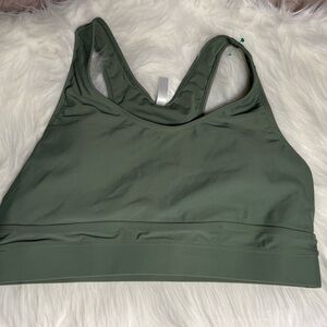 Olive Green Sports Bra for Women